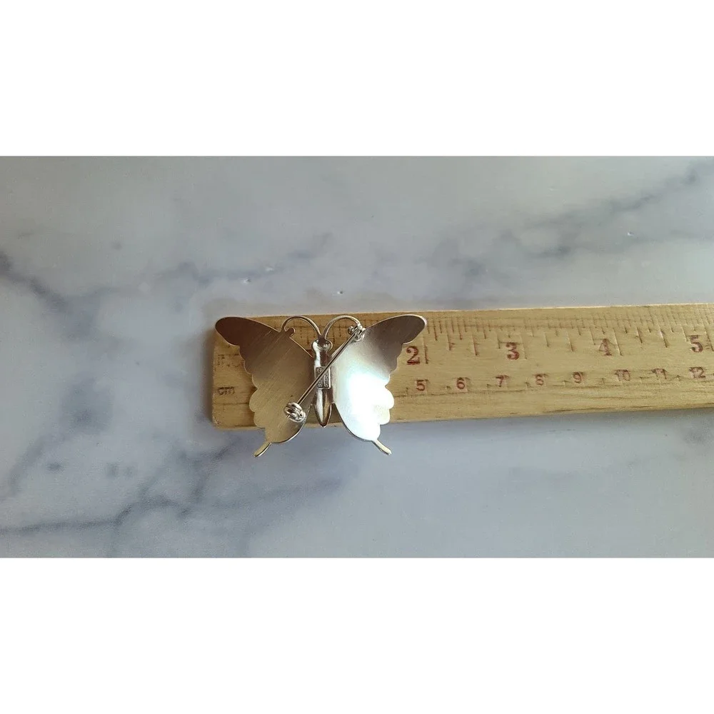 Vintage Beau Sterling Butterfly Brooch